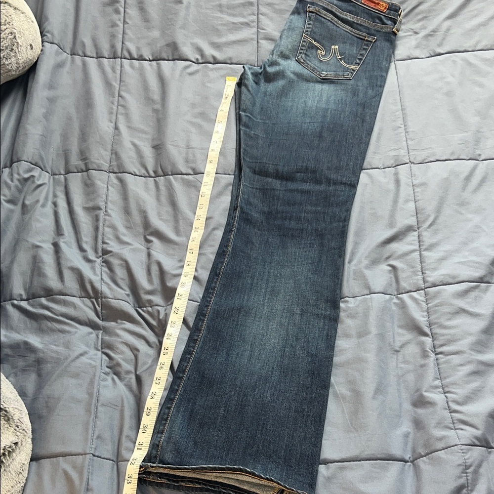 AG Adriano Goldschmied Dark Blue Flare Jeans - Picture 3 of 12